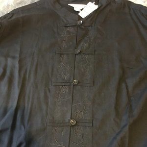 New CJ Banks black blouse 3X